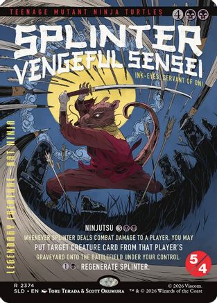 Image of Splinter, Vengeful Sensei - Ink-Eyes, Servant of Oni (SLD-2374) - Secret Lair Drop Series