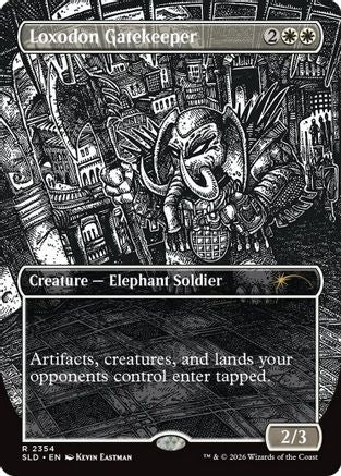 Image of Loxodon Gatekeeper (2354) (SLD-2354) - Secret Lair Drop Series Foil