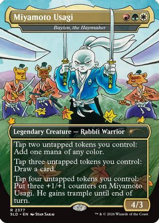 Image of Miyamoto Usagi - Baylen, the Haymaker (SLD-2377) - Secret Lair Drop Series