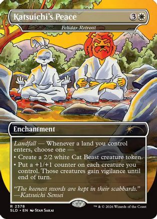 Image of Katsuichi's Peace - Felidar Retreat (SLD-2378) - Secret Lair Drop Series Foil