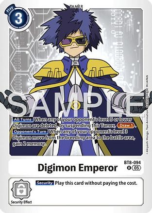 Image of Digimon Emperor (Reprint) (BT8-094) - Advanced Booster Digimon Generation Foil