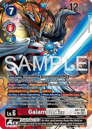 Image of Gaiamon ACE (Alternate Art) (AD1-005) - Advanced Booster Digimon Generation Foil