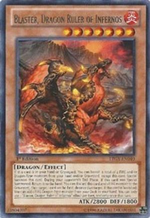 Image of Blaster, Dragon Ruler of Infernos [LTGY-EN040] Rare