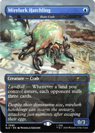 Image of Mirelurk Hatchling - Ruin Crab (SLD-7095) - Secret Lair Drop Series Foil