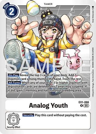 Image of Analog Youth (Reprint) (EX1-066) - Advanced Booster Digimon Generation Foil