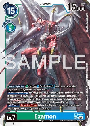 Image of Examon (Reprint) (EX3-074) - Advanced Booster Digimon Generation Foil