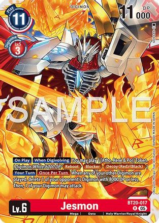 Image of Jesmon (Reprint) (BT20-017) - Advanced Booster Digimon Generation Foil