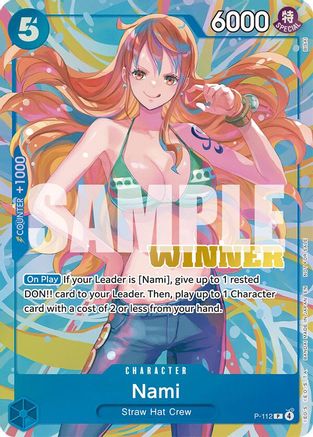Image of Nami (Heroines Battle Winner Pack) (P-112) - One Piece Promotion Cards Foil