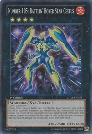 Image of Number 105: Battlin' Boxer Star Cestus [LTGY-EN051] Super Rare