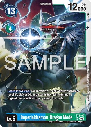 Image of Imperialdramon: Dragon Mode - ST9-06 (Reprint) (ST9-06) - Advanced Booster Digimon Generation Foil