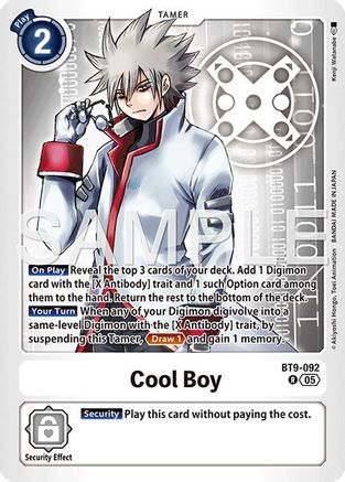 Image of Cool Boy - BT9-092 (Reprint) (BT9-092) - Advanced Booster Digimon Generation Foil