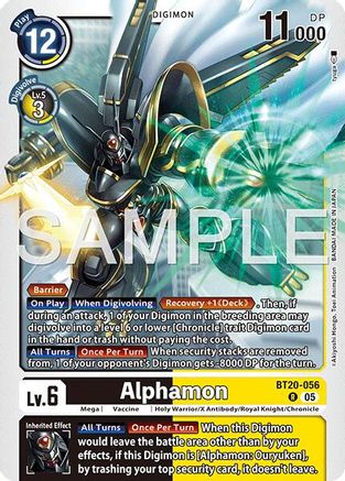 Image of Alphamon (Reprint) (BT20-056) - Advanced Booster Digimon Generation Foil