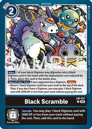 Image of Black Scramble (Reprint) (LM-031) - Advanced Booster Digimon Generation Foil