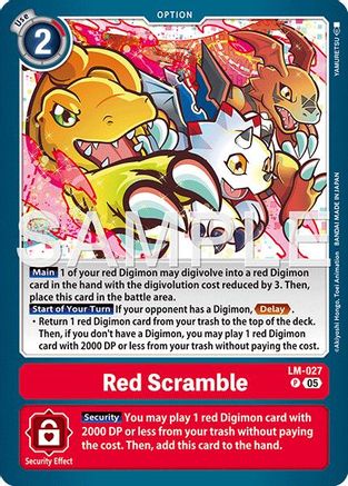 Image of Red Scramble (Reprint) (LM-027) - Advanced Booster Digimon Generation Foil