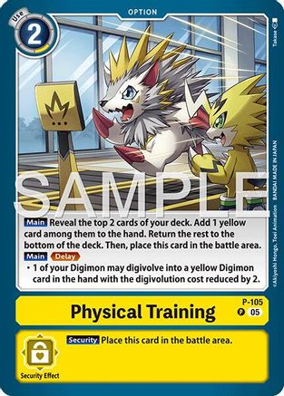 Image of Physical Training (Reprint) (P-105) - Advanced Booster Digimon Generation Foil