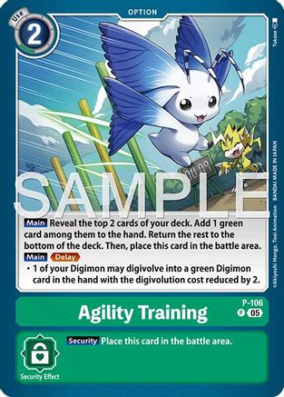 Image of Agility Training (Reprint) (P-106) - Advanced Booster Digimon Generation Foil