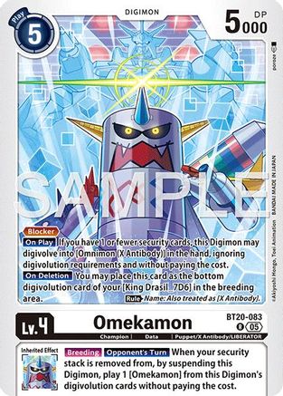 Image of Omekamon - BT20-083 (Reprint) (BT20-083) - Advanced Booster Digimon Generation Foil