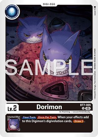 Image of Dorimon (Reprint) (BT7-005) - Advanced Booster Digimon Generation Foil