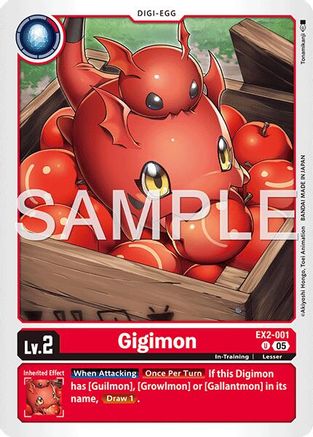 Image of Gigimon (Reprint) (EX2-001) - Advanced Booster Digimon Generation Foil