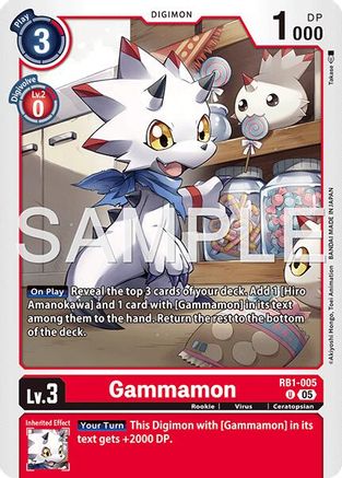 Image of Gammamon - RB1-005 (Reprint) (RB1-005) - Advanced Booster Digimon Generation Foil