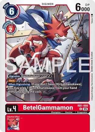 Image of BetelGammamon - RB1-008 (Reprint) (RB1-008) - Advanced Booster Digimon Generation Foil