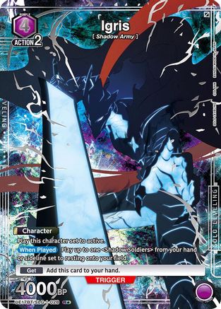 Image of Igris (028) (R*) (UE17BT/SLG-1-028) - UE17BT SOLO LEVELING Foil