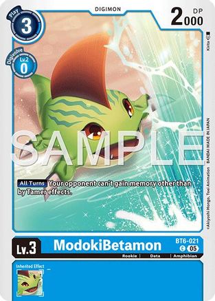 Image of ModokiBetamon (Reprint) (BT6-021) - Advanced Booster Digimon Generation Foil