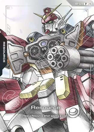 Image of Resource (RP-029) (Mobile Suit Gundam Wing) (RP-029) - Promotional Resource Tokens Holofoil