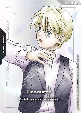 Image of Resource (RP-030) (Mobile Suit Gundam Wing) (RP-030) - Promotional Resource Tokens Holofoil