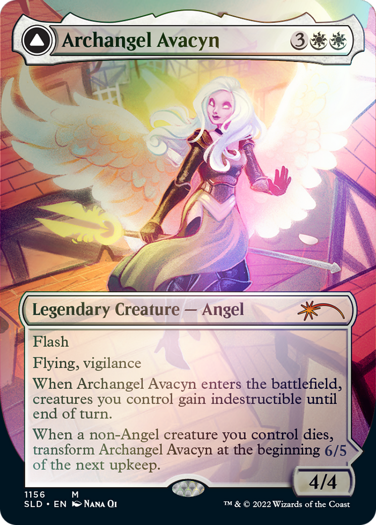 Image of Archangel Avacyn // Avacyn, the Purifier (Borderless) [Secret Lair: From Cute to Brute]