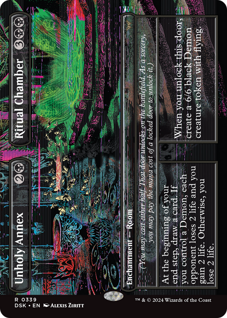 Image of Unholy Annex // Ritual Chamber (Borderless) [Duskmourn: House of Horror]
