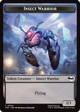 Image of Insect Warrior // Food Double-Sided Token (TMT-4 // 8) - Teenage Mutant Ninja Turtles