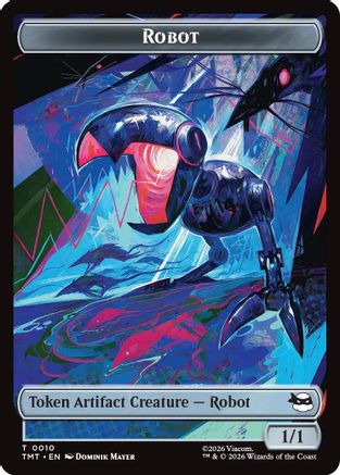 Image of Robot // Food Double-Sided Token (TMT-10 // 8) - Teenage Mutant Ninja Turtles