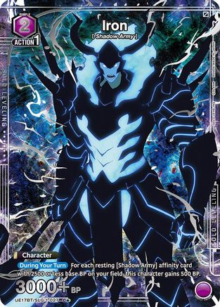 Image of Iron (027) (C*) (UE17BT/SLG-1-027) - UE17BT SOLO LEVELING Foil