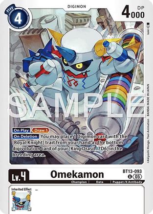 Image of Omekamon - BT13-093 (Reprint) (BT13-093) - Advanced Booster Digimon Generation Foil