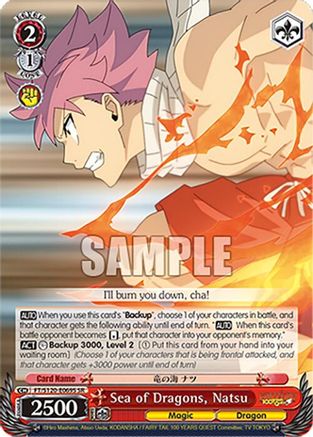 Image of Sea of Dragons, Natsu (SR) (FT/S120-E069S SR) - FAIRY TAIL 100 YEARS QUEST