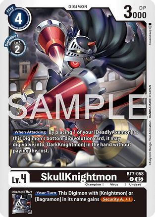 Image of SkullKnightmon (Reprint) (BT7-058) - Advanced Booster Digimon Generation Foil