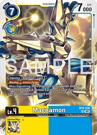 Image of Magnamon (Reprint) (BT8-038) - Advanced Booster Digimon Generation Foil