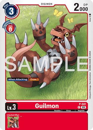 Image of Guilmon - P-041 (Reprint) (P-041) - Advanced Booster Digimon Generation Foil