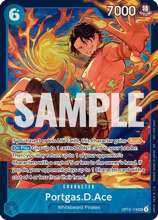 Image of Portgas.D.Ace (119) (Store Treasure Cup 2026) (OP13-119) - One Piece Promotion Cards Foil