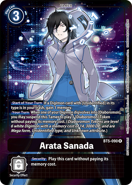 Image of Arata Sanada [BT5-090] (Buy-A-Box Promo) [Battle of Omni Promos]