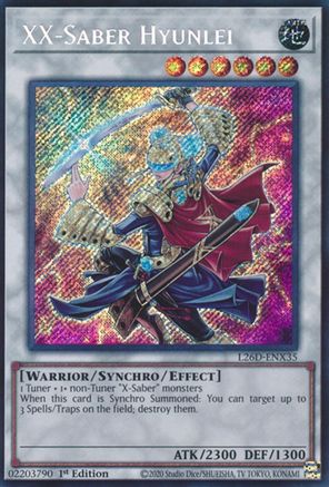 Image of XX-Saber Hyunlei (Secret Rare) (L26D-ENX35) - Legendary Modern Decks 2026 1st Edition
