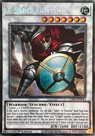 Image of X-Saber Gottoms (Starlight Rare) (L26D-ENX43) - Legendary Modern Decks 2026 1st Edition