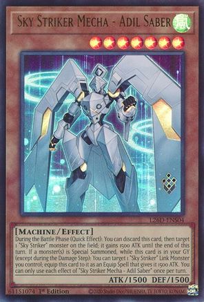 Image of Sky Striker Mecha - Adil Saber (L26D-ENS04) - Legendary Modern Decks 2026 1st Edition