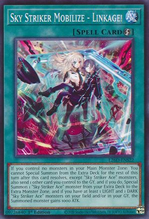 Image of Sky Striker Mobilize - Linkage! (L26D-ENS22) - Legendary Modern Decks 2026 1st Edition