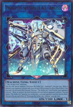 Image of Prototype Sky Striker Ace - Amatsu (L26D-ENS35) - Legendary Modern Decks 2026 1st Edition