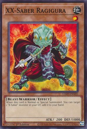 Image of XX-Saber Ragigura (L26D-ENX05) - Legendary Modern Decks 2026 1st Edition