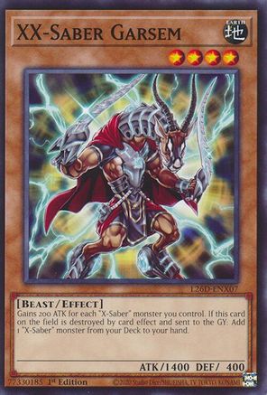 Image of XX-Saber Garsem (L26D-ENX07) - Legendary Modern Decks 2026 1st Edition