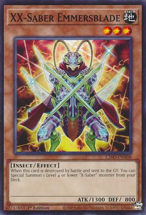Image of XX-Saber Emmersblade (L26D-ENX08) - Legendary Modern Decks 2026 1st Edition