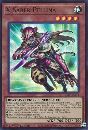 Image of X-Saber Pellina (Ultra Rare) (L26D-ENX14) - Legendary Modern Decks 2026 1st Edition